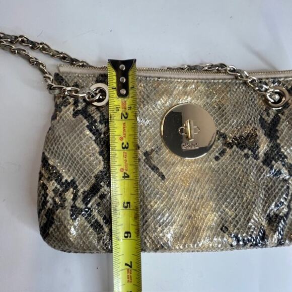 DKNY Metallic Python Handbag Bolsa Sac - Picture 15 of 16